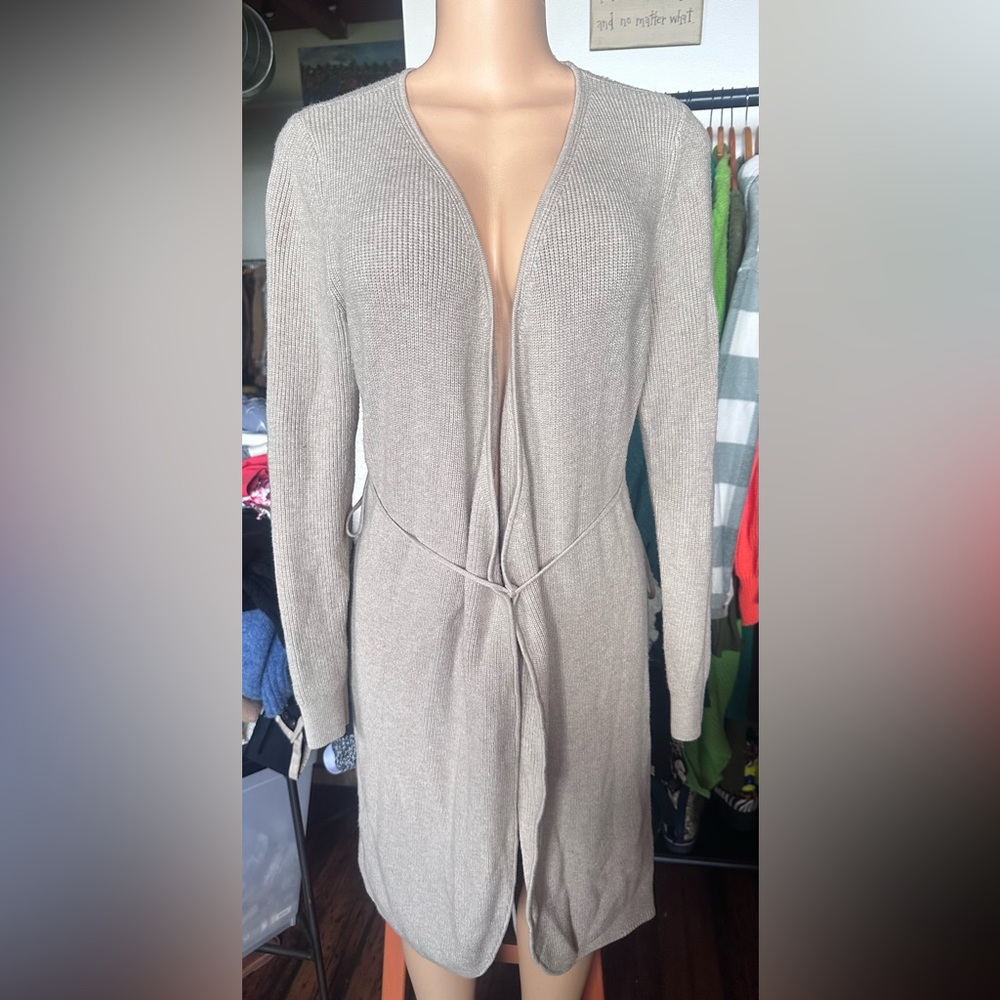 Abercrombie & Fitch Taupe Knit Cardigan